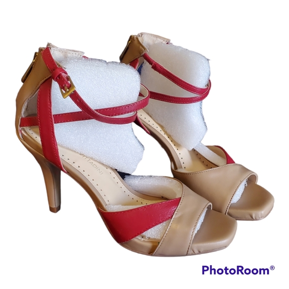 Adrienne Vittadini strappy leather heels NWB - Picture 8 of 11